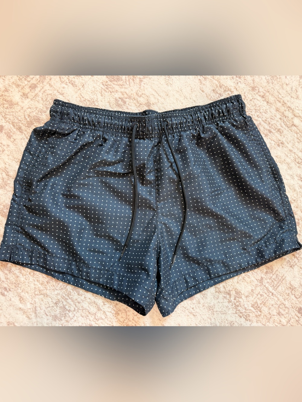 H&M Black Polka Dot Athletic Shorts